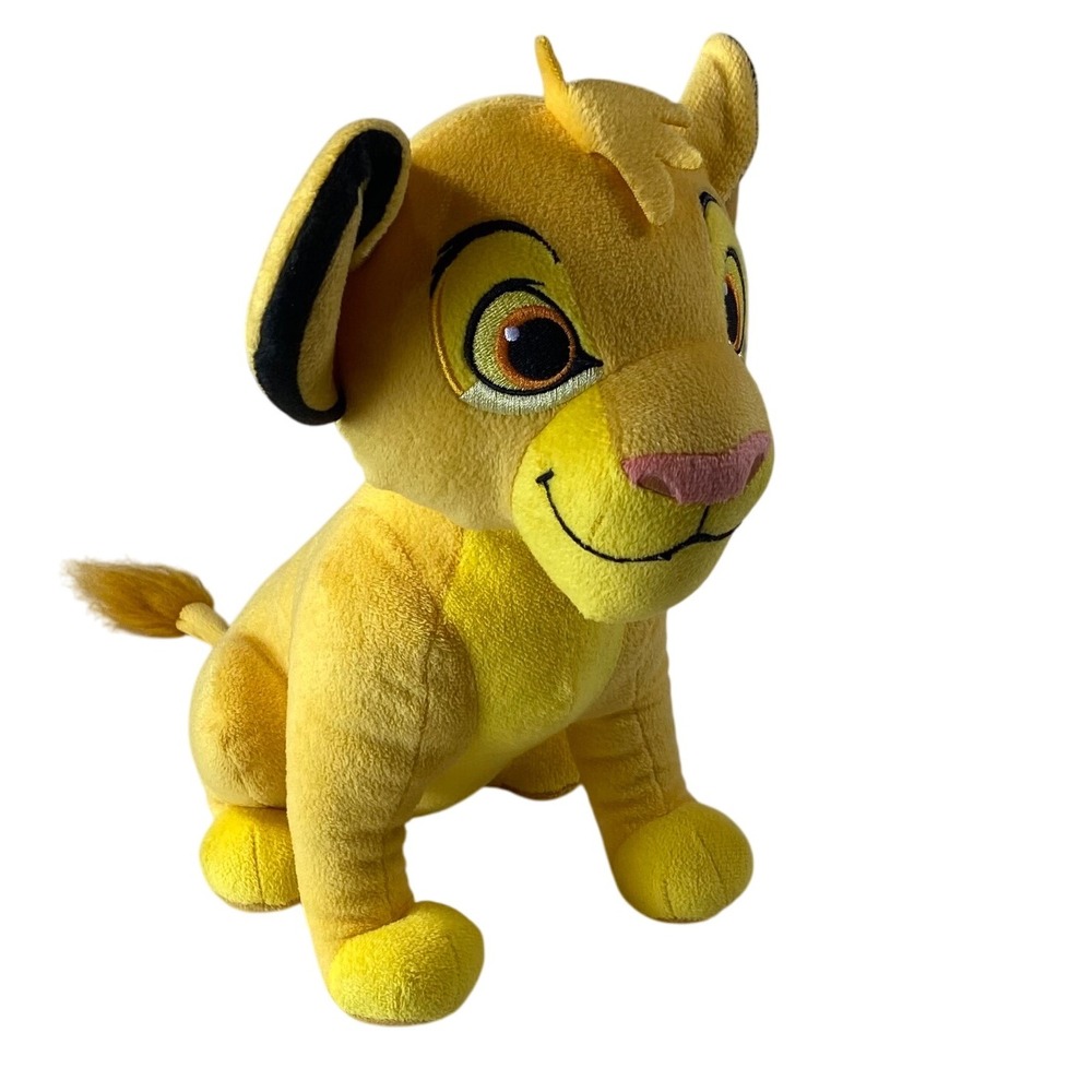 Disney The Lion King Simba Plush Stuffed Animal Toy‎ Yellow Animated Classic